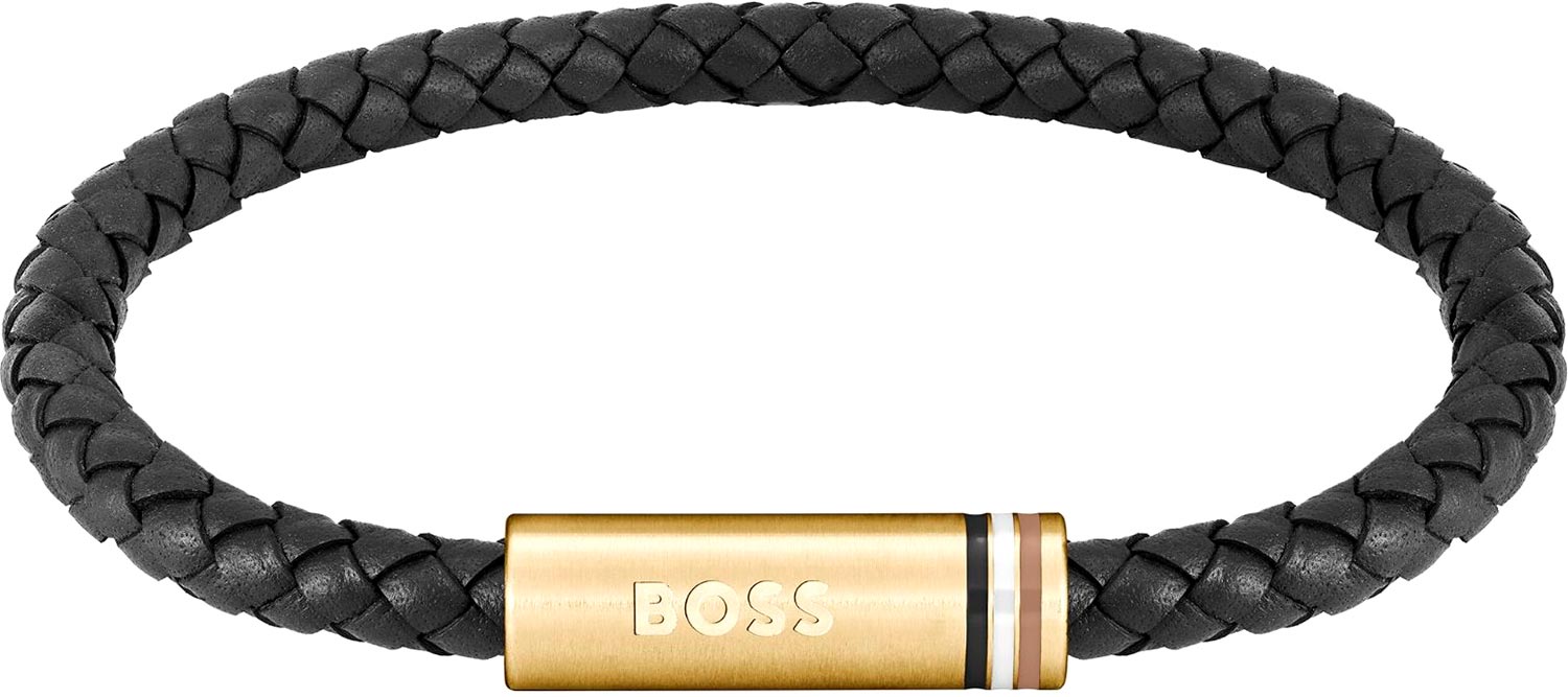 Браслет из кожи/стали р. 20 HUGO BOSS 1580624