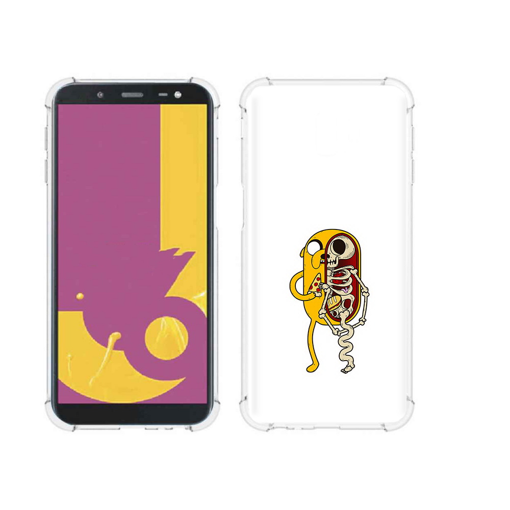 

Чехол MyPads Tocco для Samsung Galaxy J6+ (2018) Джейк скелет (PT119175.557.64), Прозрачный, Tocco
