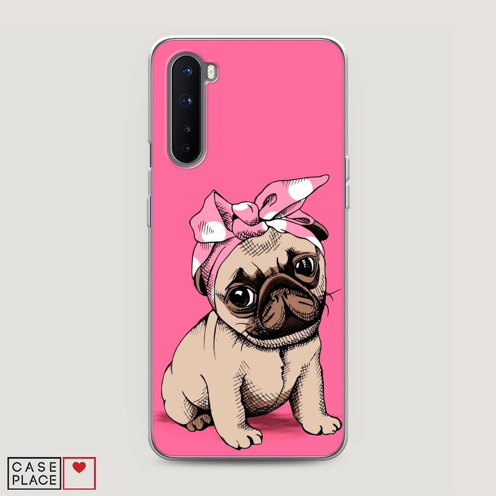 

Чехол Awog на OnePlus Nord / ВанПлас Nord "Dog Pin-Up", Розовый;бежевый, 151350-2