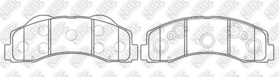 

Колодки передние ford expedition/lincoln navigator all 07-09 nibk pn51003