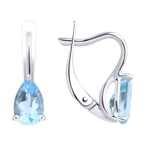 

Серьги из золота TEO MAORI 8727420, топаз, 8727420