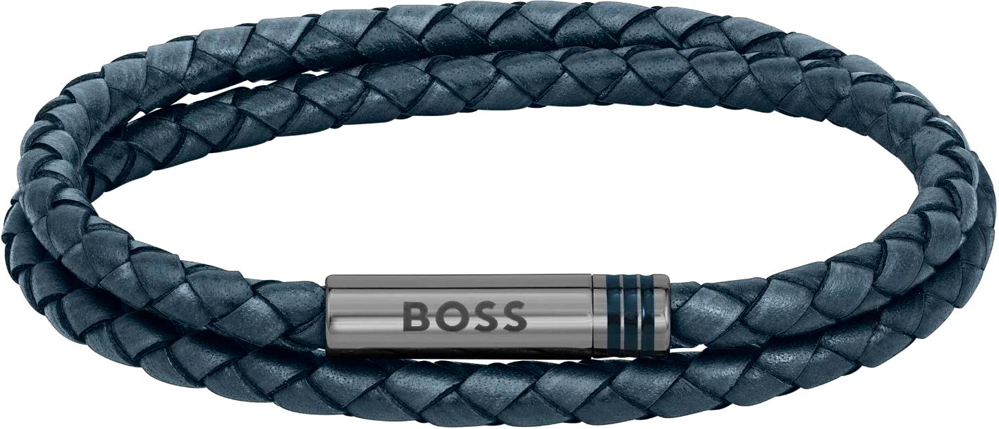 Браслет из кожи/стали р. 19 HUGO BOSS 1580494M