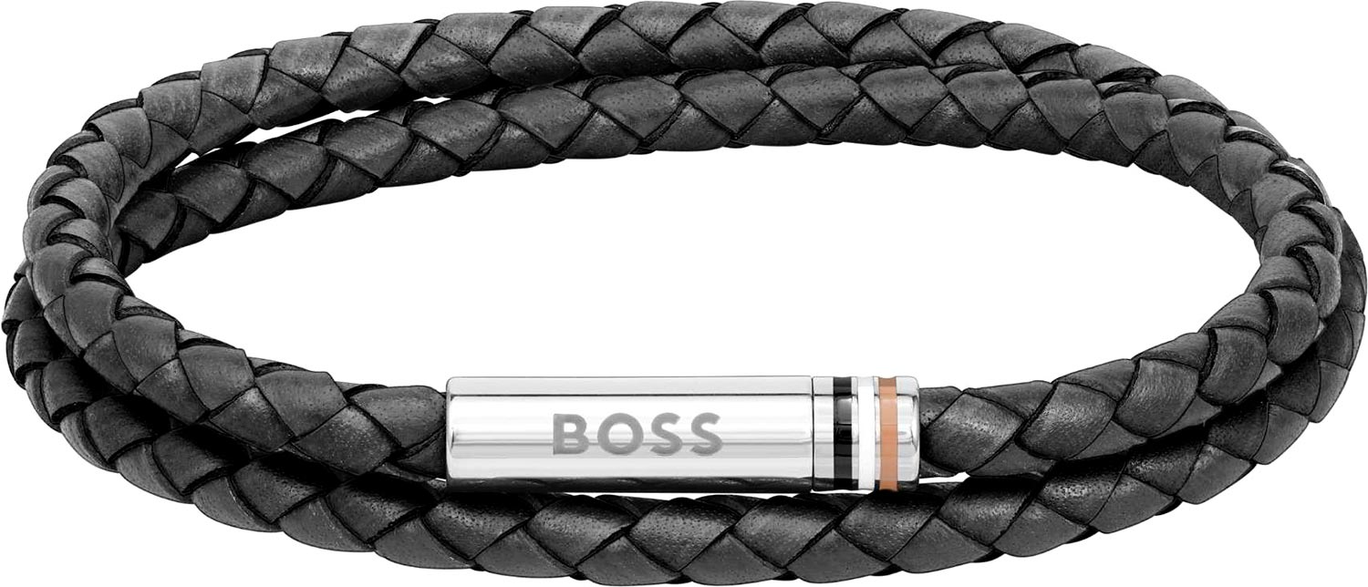 Браслет из кожи/стали р. 19 HUGO BOSS 1580489M