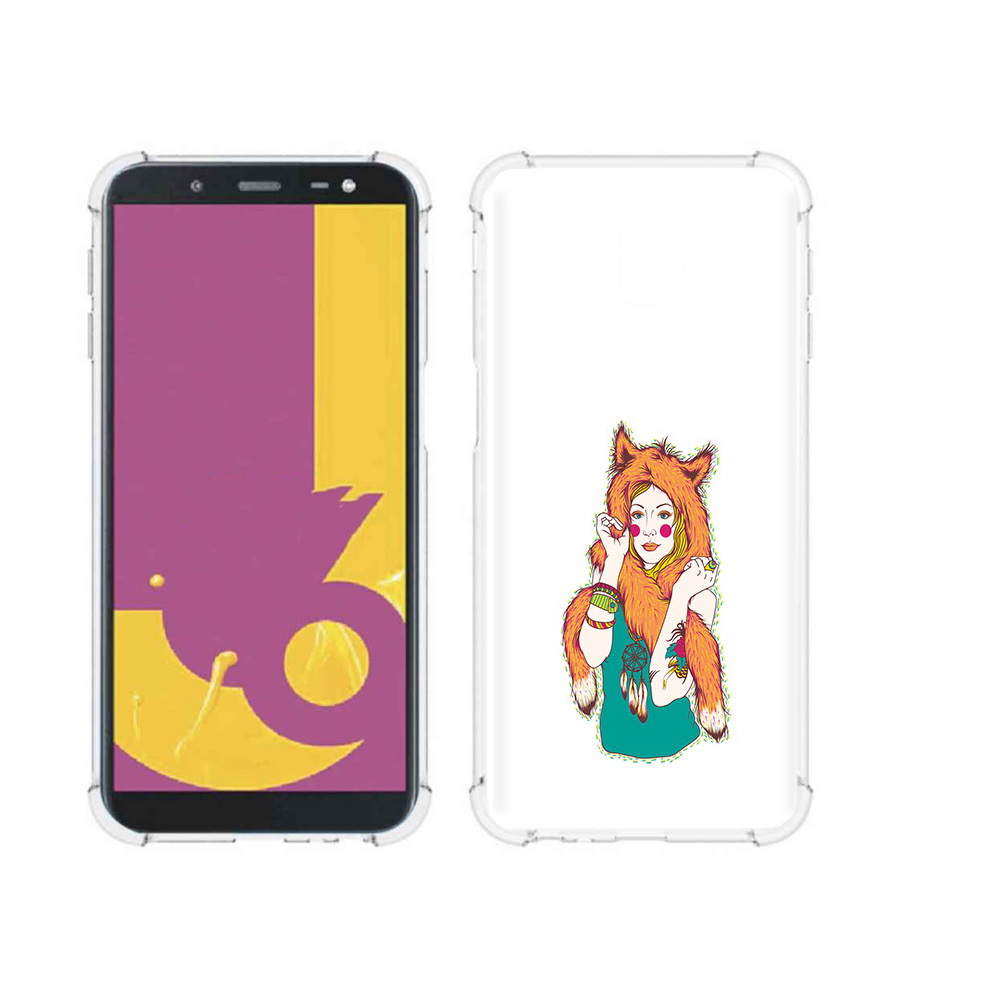 

Чехол MyPads Tocco для Samsung Galaxy J6+ (2018) Девушка лиса (PT119175.557.62), Прозрачный, Tocco