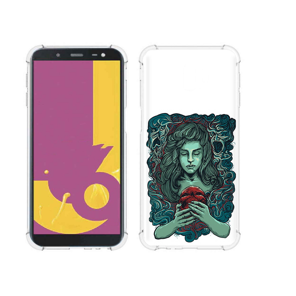 

Чехол MyPads Tocco для Samsung Galaxy J6+ (2018) спящая девушка (PT119175.557.619), Прозрачный, Tocco