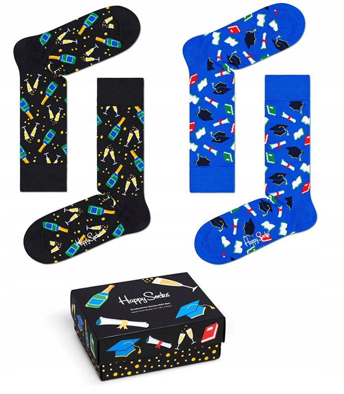 Комплект носков женских Happy Socks XGRA02 разноцветных 36-40