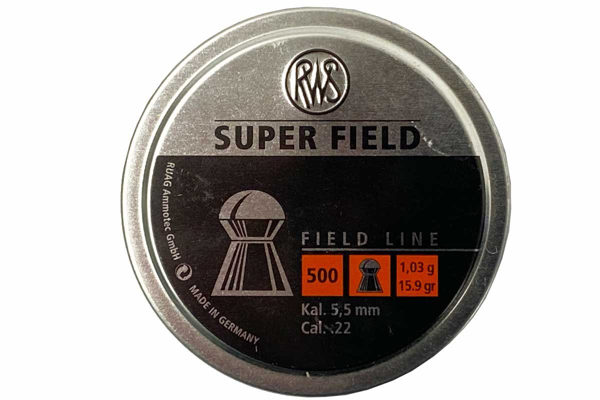 Пули пневматические RWS SuperField 5,5 мм (5,52) 1,03 грамма (500 штук)