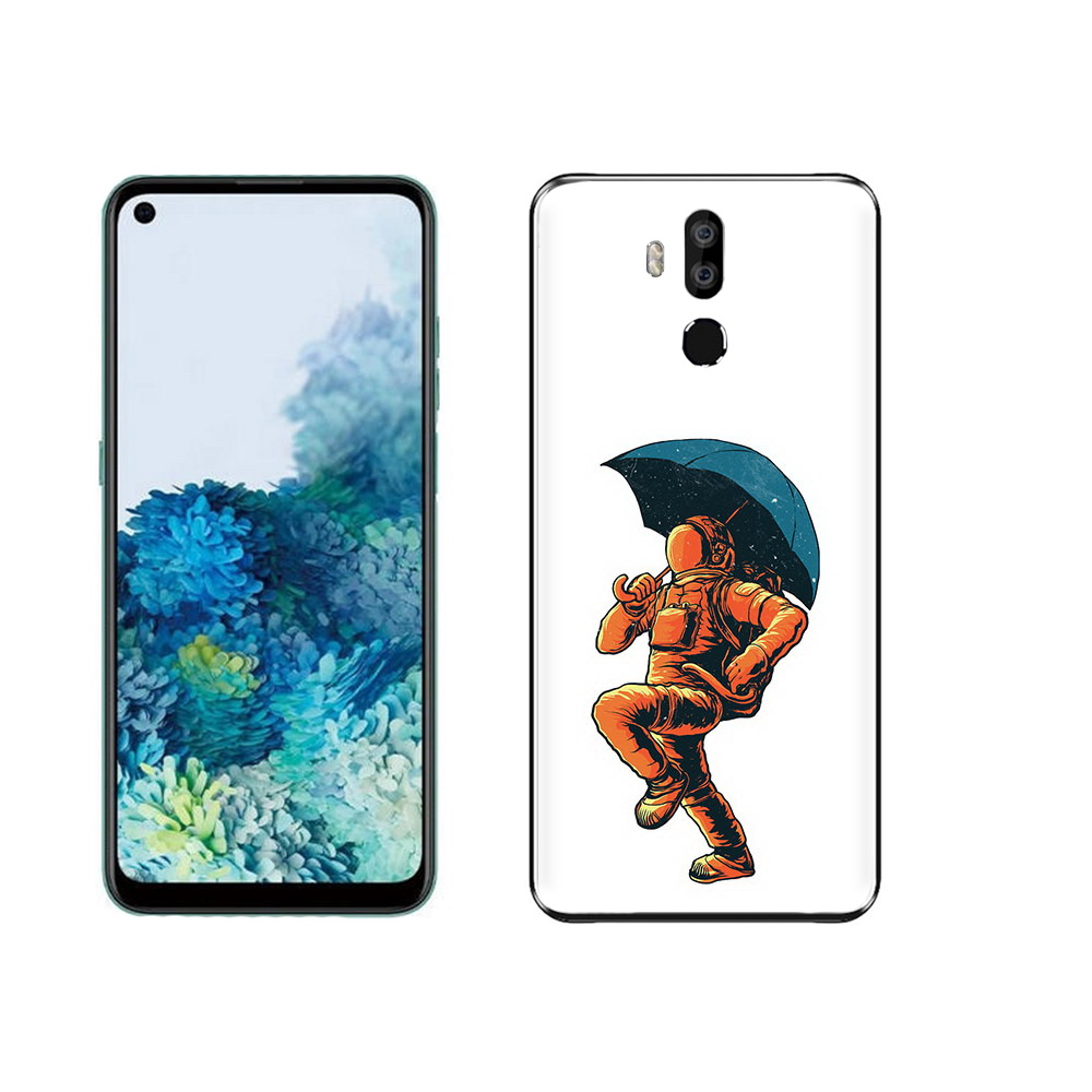 

Чехол MyPads Tocco для Oukitel K9 шагающий космонавт с зонтом, Прозрачный, Tocco