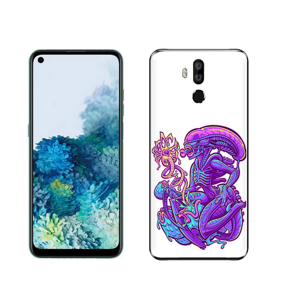 

Чехол MyPads Tocco для Oukitel K9 чужой фиолетовый цвет, Прозрачный, Tocco