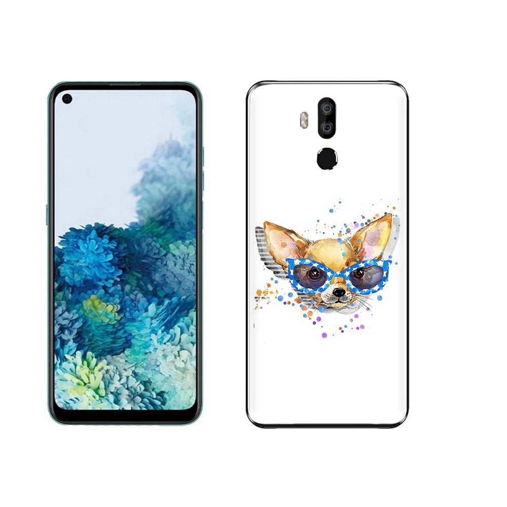 

Чехол MyPads Tocco для Oukitel K9 чихуа-хуа в очках, Прозрачный, Tocco