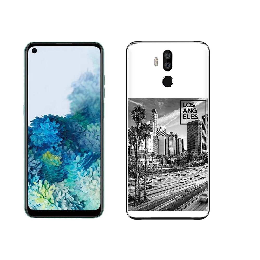 

Чехол MyPads Tocco для Oukitel K9 черно белый лос анджелес, Прозрачный, Tocco