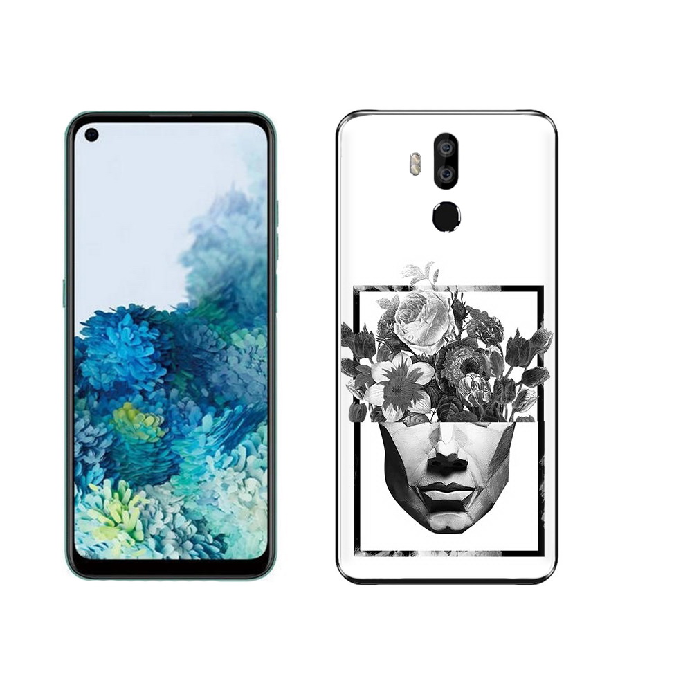 

Чехол MyPads Tocco для Oukitel K9 черно белая ваза в абстракции, Прозрачный, Tocco