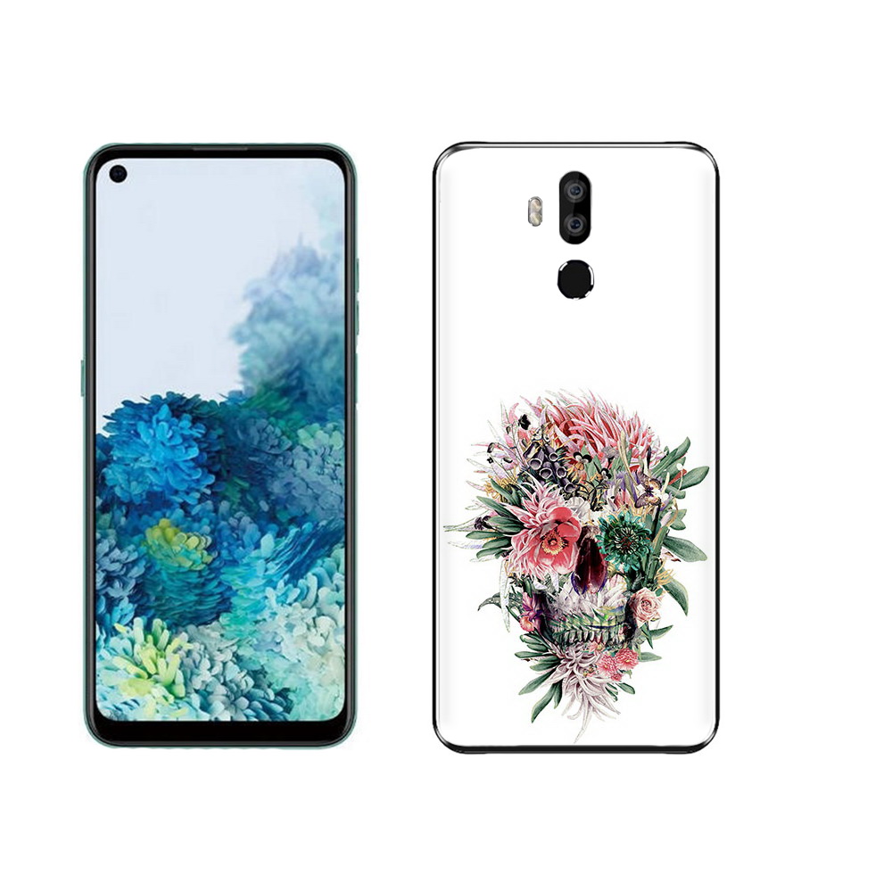 

Чехол MyPads Tocco для Oukitel K9 череп из цветов, Прозрачный, Tocco