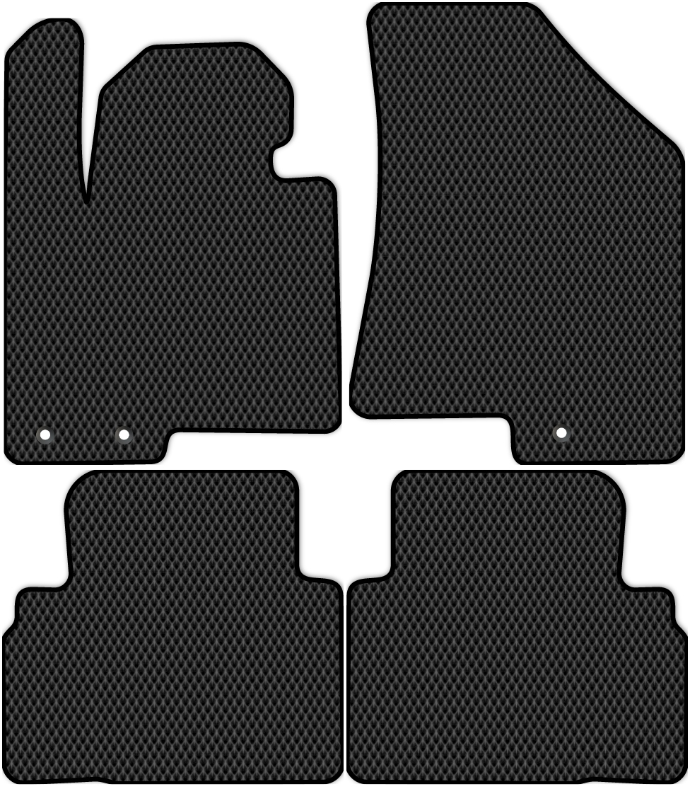 

Коврики ЭВА в салон для Kia Sportage 3 (SL) 2010 - 2016, 4 шт. черный, 2923-S4YL-H