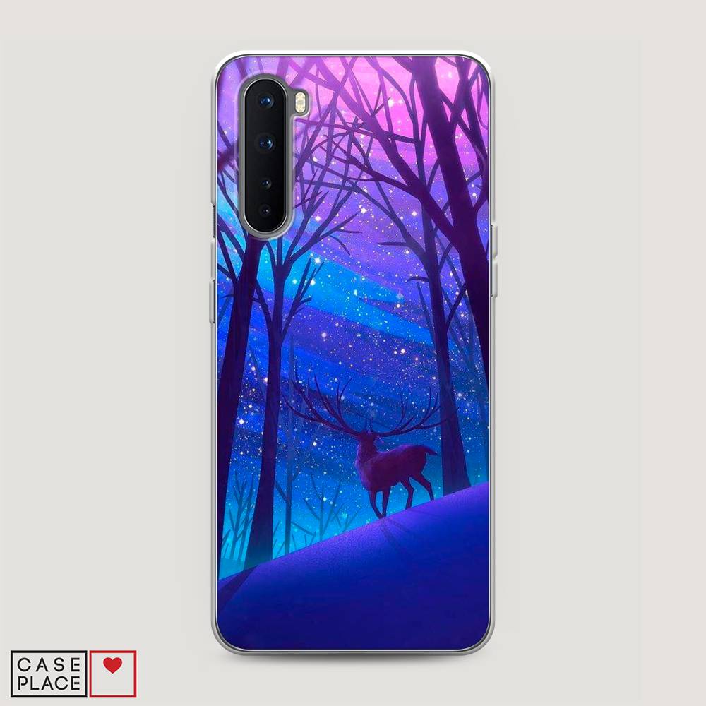 

Чехол Awog на OnePlus Nord / ВанПлас Nord "Северный олень", Фиолетовый;голубой;синий, 151350-2