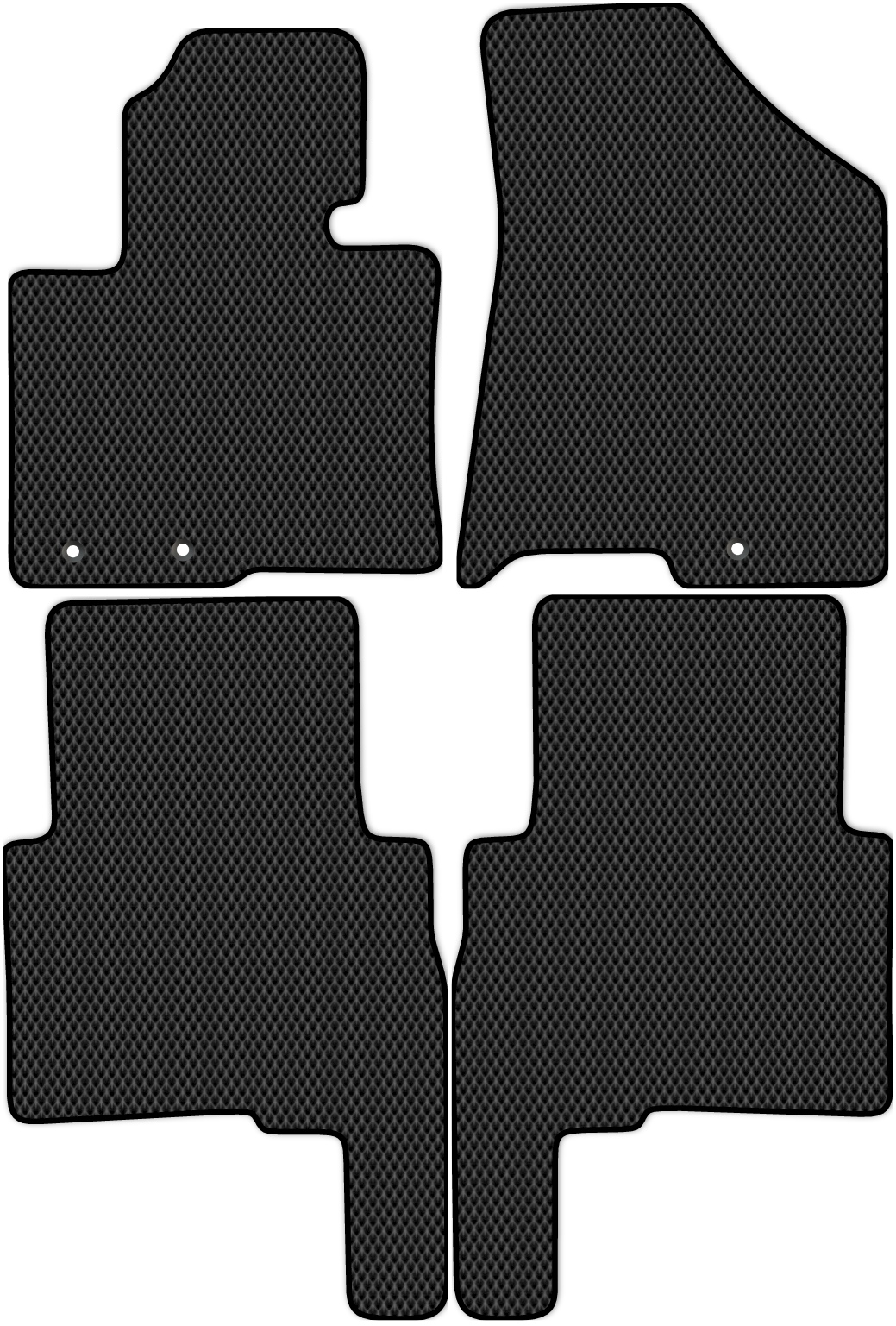 

Коврики ЭВА в салон для Kia Sorento 2 (XM) 2009 - 2012, 4 шт. черный, 2920-S4Y-H
