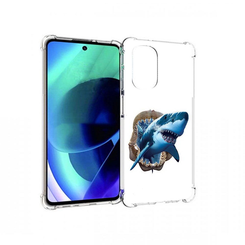 

Чехол MyPads Tocco для Motorola Moto G51 челюсти (PT227078.365.675), Прозрачный, Tocco