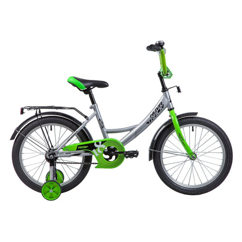

Велосипед NOVATRACK Vector (2019), городской (детский), колеса 18", серебристый, 11кг [183
