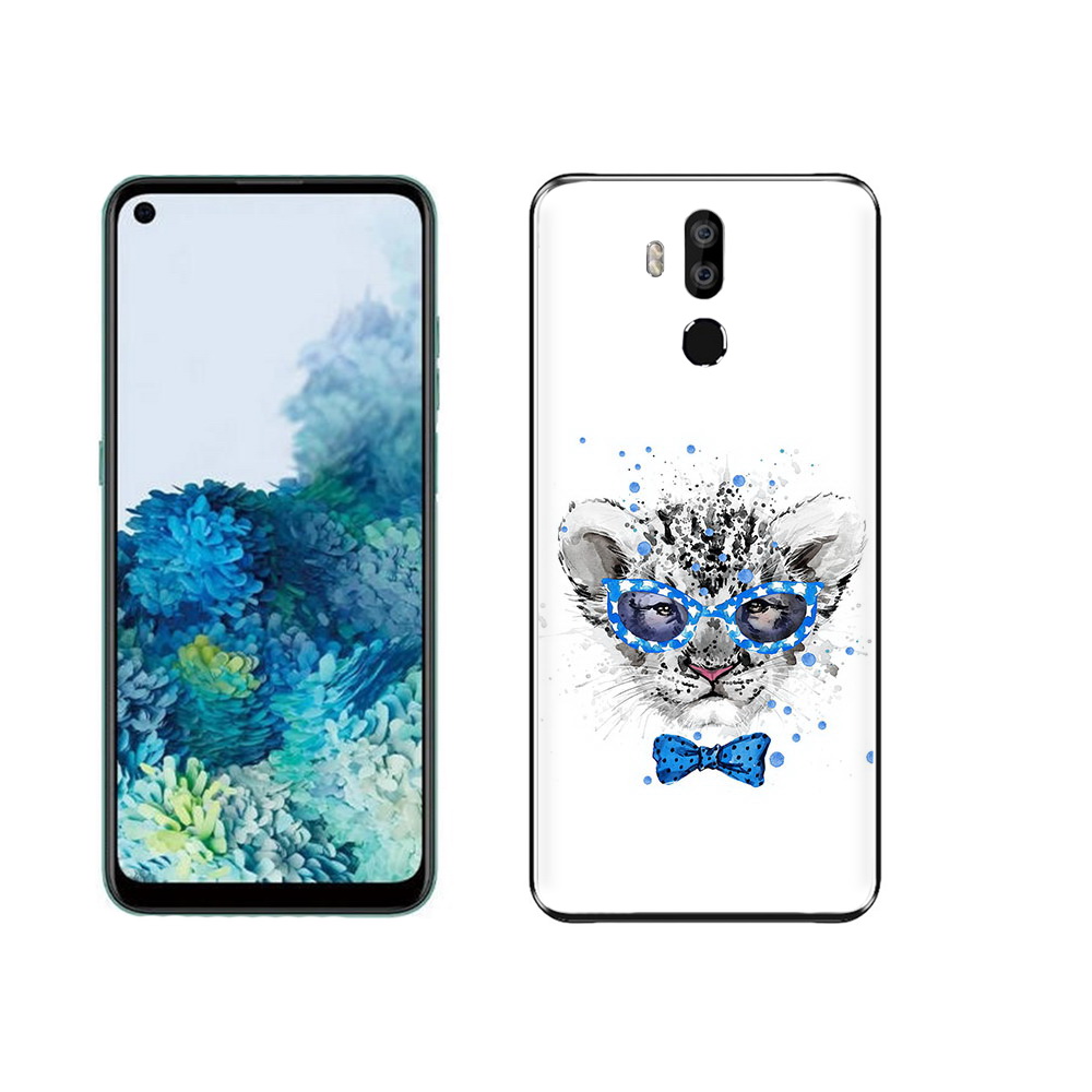 

Чехол MyPads Tocco для Oukitel K9 тигренок с бабочкой, Прозрачный, Tocco