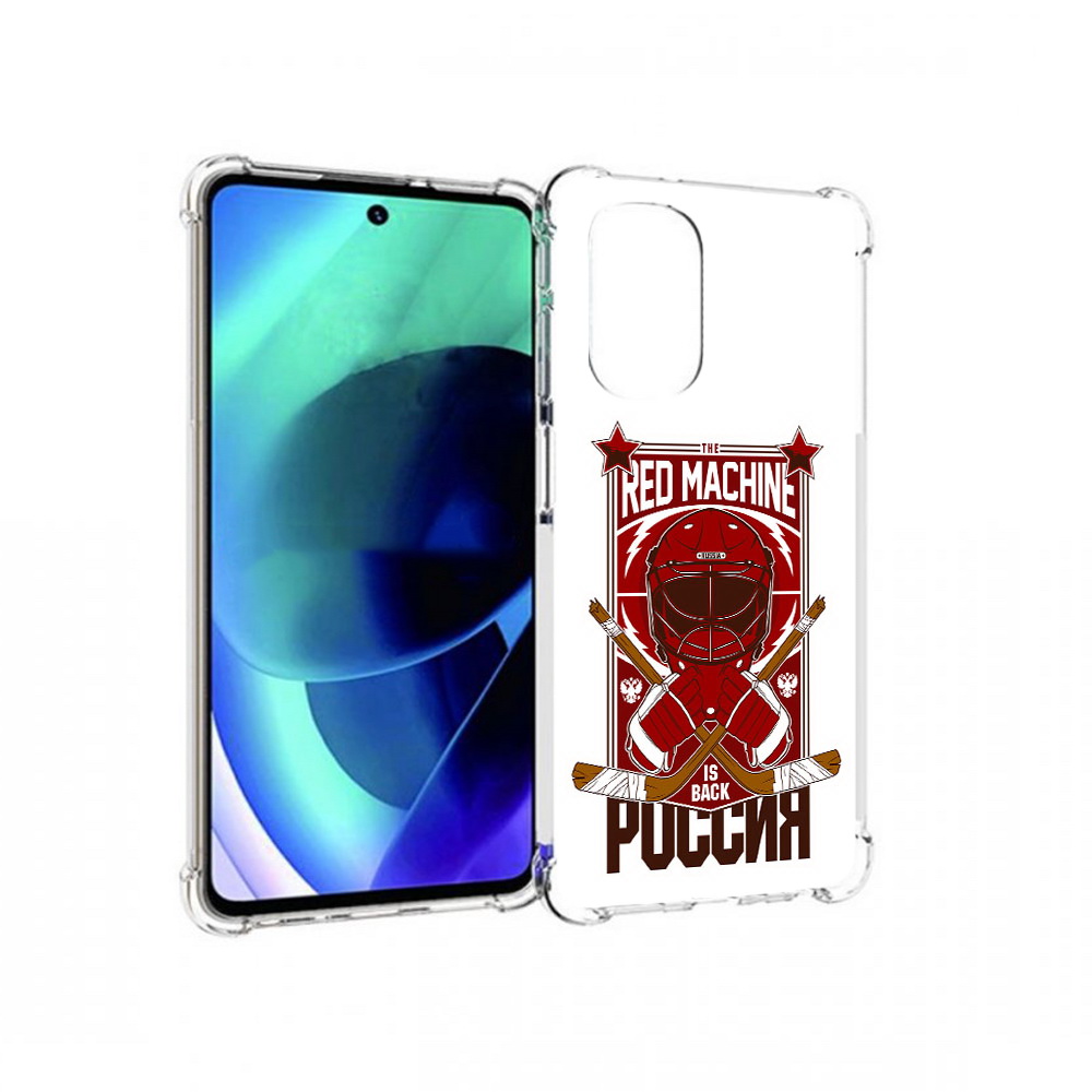 

Чехол MyPads Tocco для Motorola Moto G51 хоккей россия (PT227078.365.666), Прозрачный, Tocco
