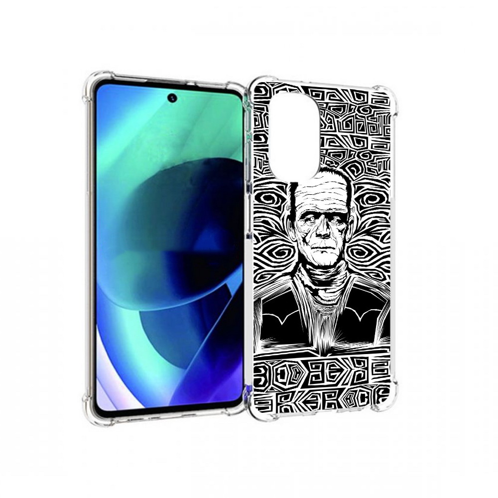

Чехол MyPads Tocco для Motorola Moto G51 франкенштейн черно белый (PT227078.365.661), Прозрачный, Tocco