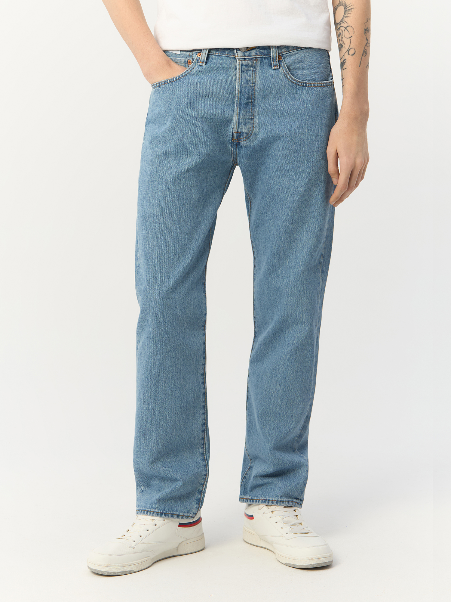 

Джинсы Levi's для мужчин, голубые, размер W38-L32, 00501-0134, Голубой, 00501-0134