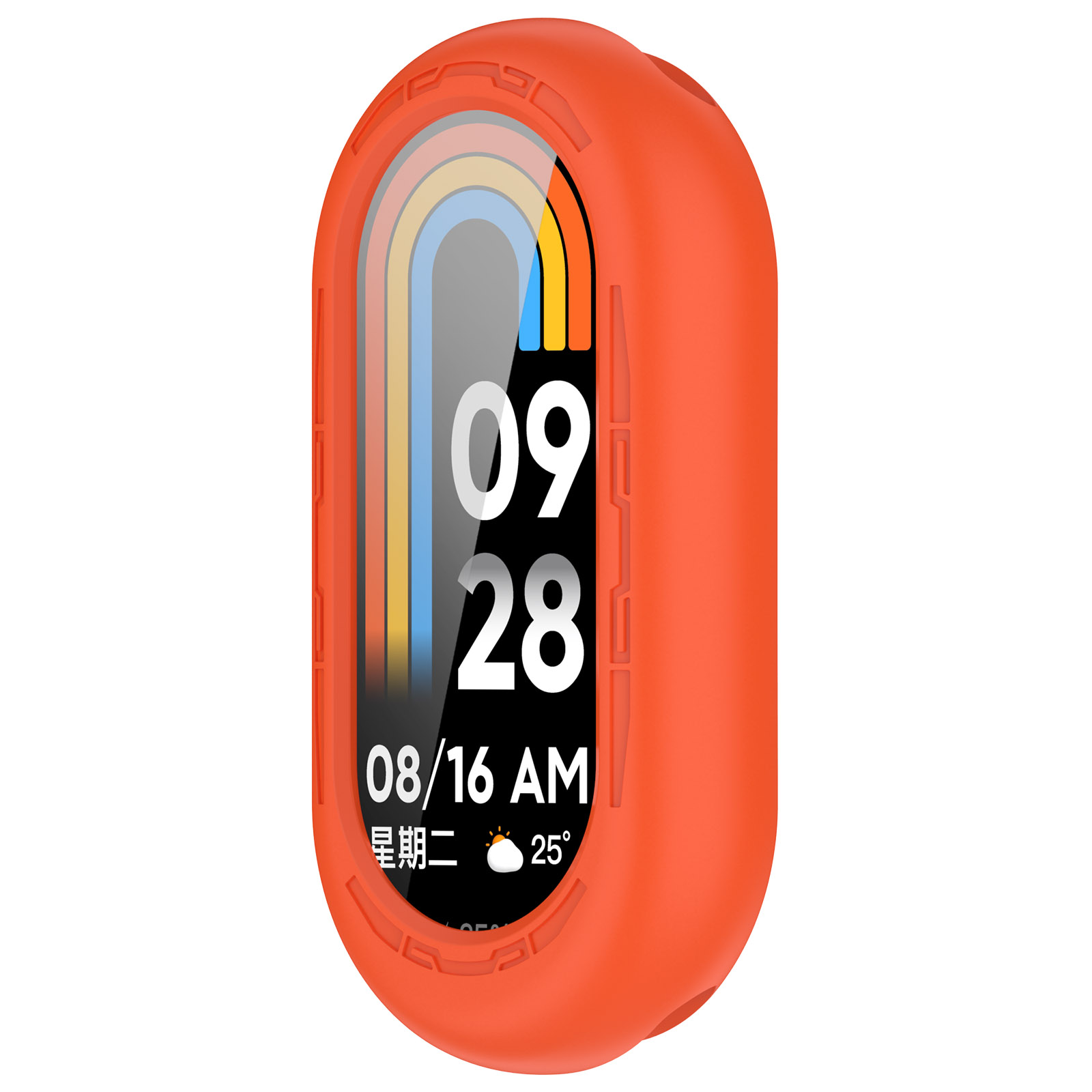 Защитный силиконовый чехол для Xiaomi Mi Band 8, оранжевый