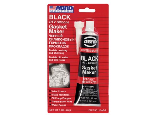 ABRO Герметик-прокладка силиконовый черный (85г) 