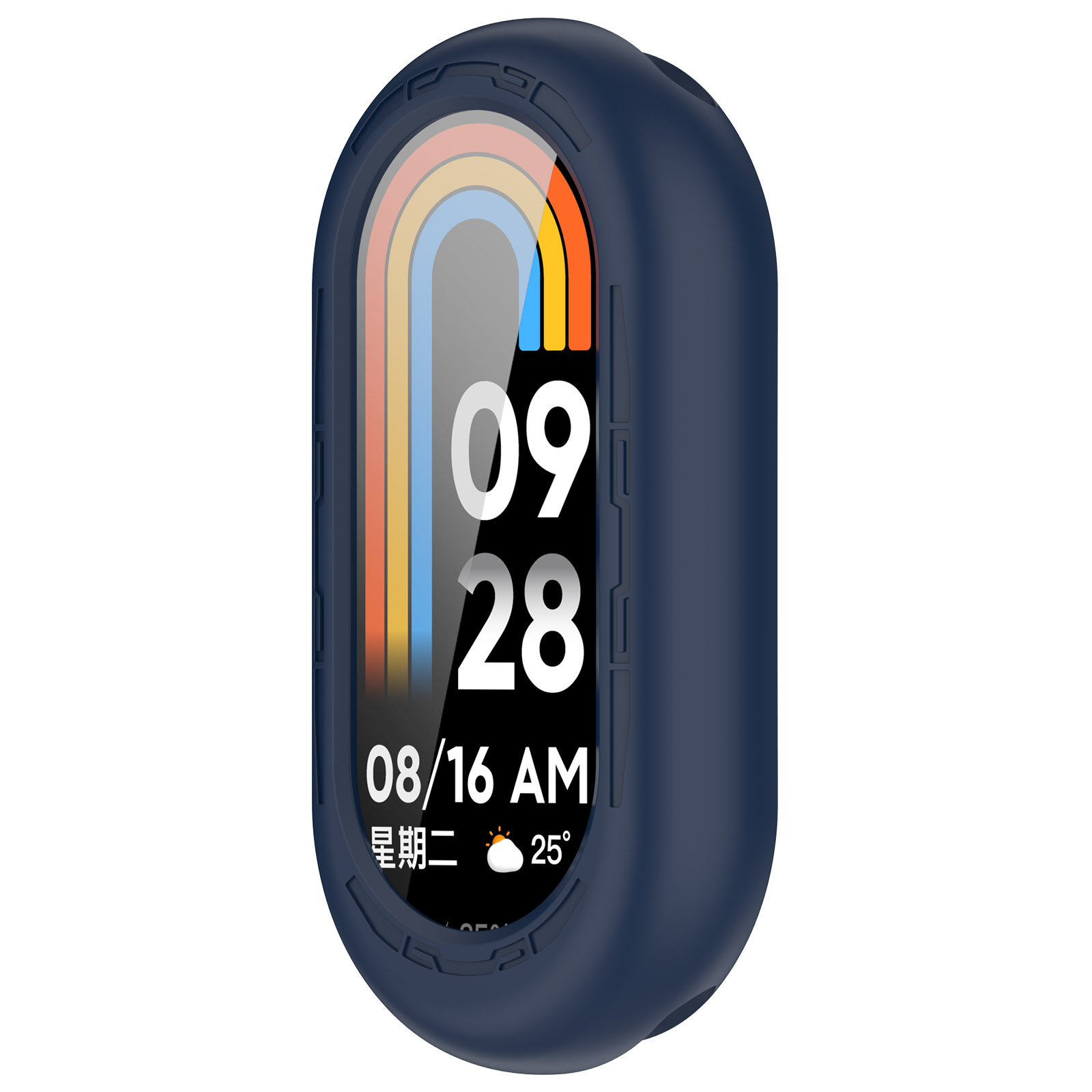 Защитный силиконовый чехол для Xiaomi Mi Band 8, ночной синий