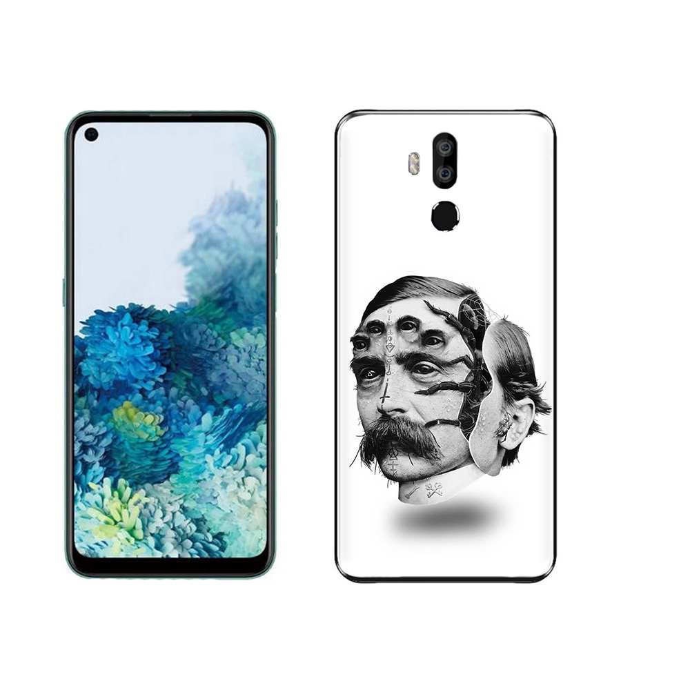 

Чехол MyPads Tocco для Oukitel K9 страшное лицо мужчины, Прозрачный, Tocco