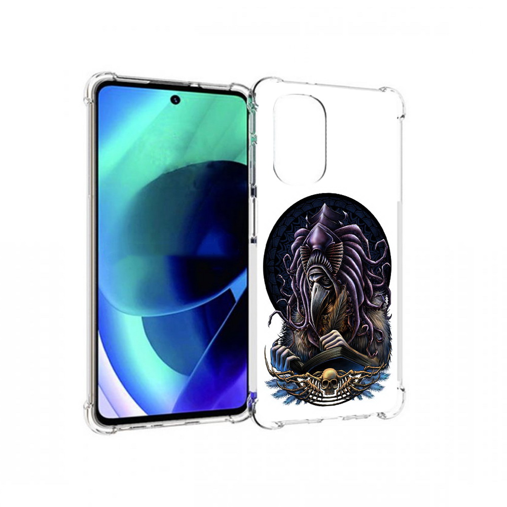 

Чехол MyPads Tocco для Motorola Moto G51 умный ворон (PT227078.365.650), Прозрачный, Tocco