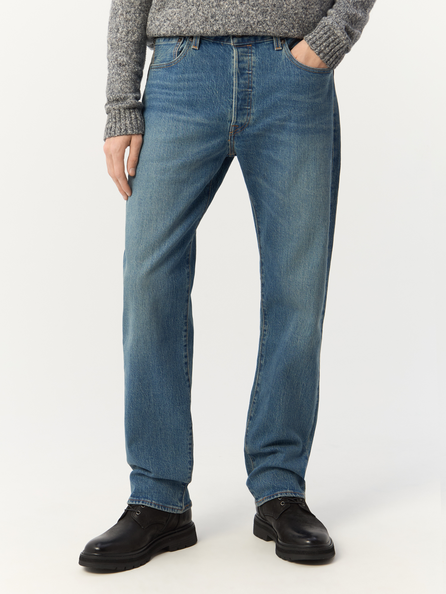 

Джинсы мужские Levi's 00501-2333 голубые W34-L34, Голубой, 00501-2333