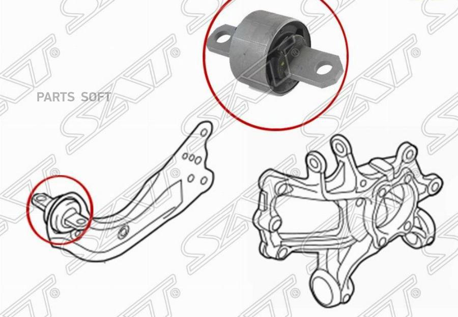 

Сайлентблок Заднего Продольного Рычага Передний Mazda Cx-5 1Шт SAT STKR1128200B