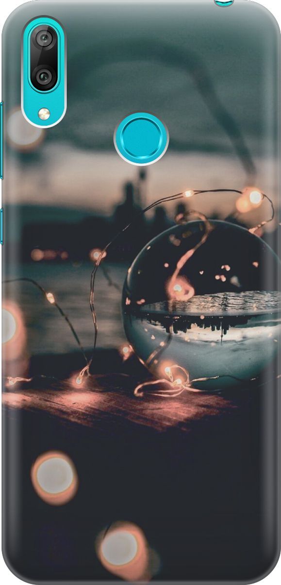 

Силиконовый чехол на Huawei Y7 (2019) "Вечер, отдых", Бежевый;черный, 4508