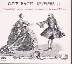 

BACH (C.P.E.). Symphonies no.1-4, 1 CD