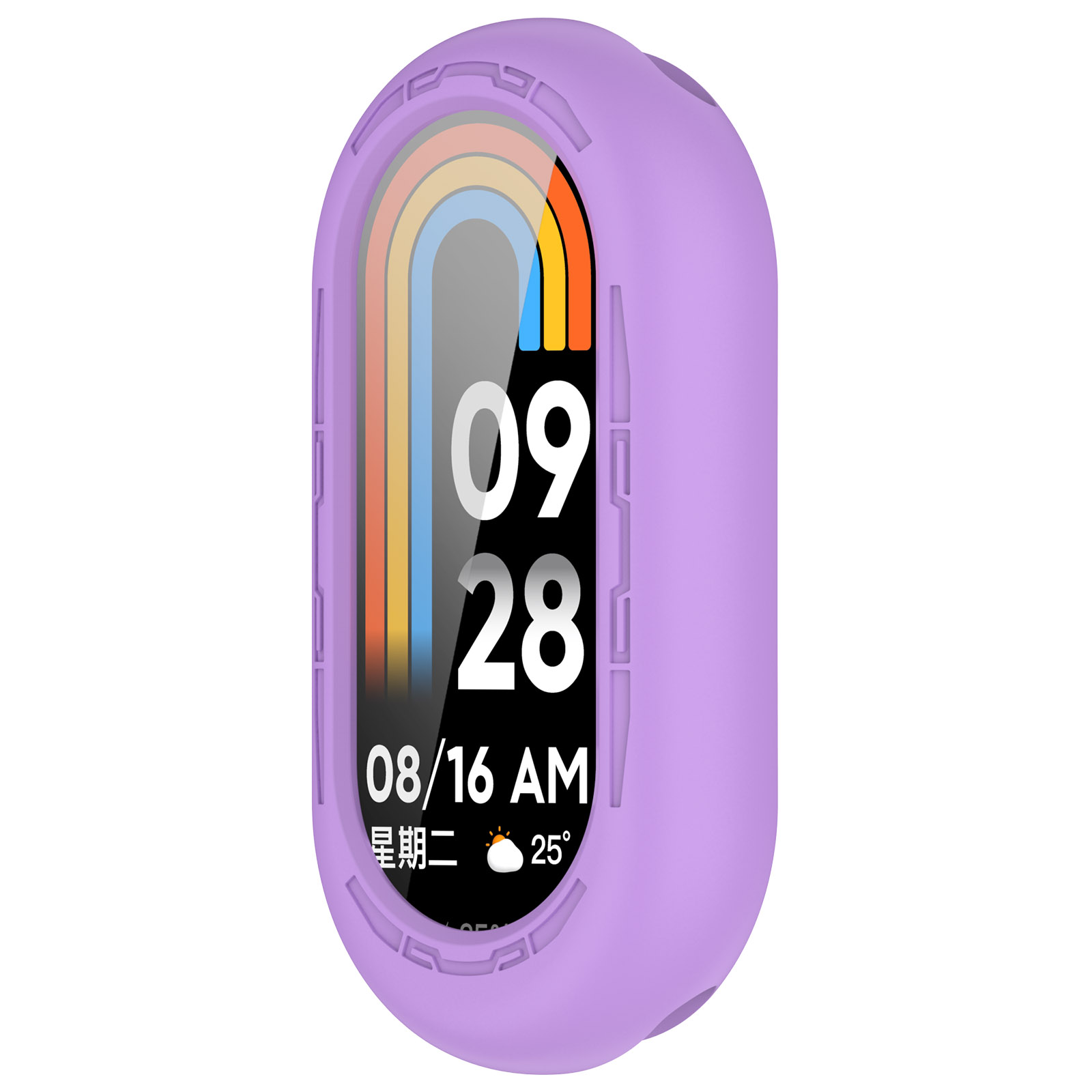 Защитный силиконовый чехол для Xiaomi Mi Band 8, лавандовый