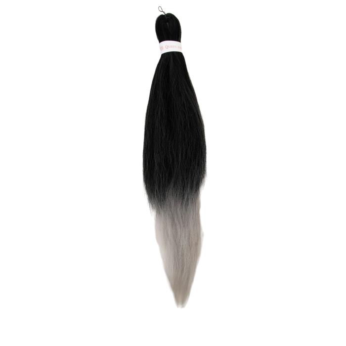 

Канекалон SIM-BRAIDS двухцветный, 65 см/пепельный(#T1B/Silver) 5267871