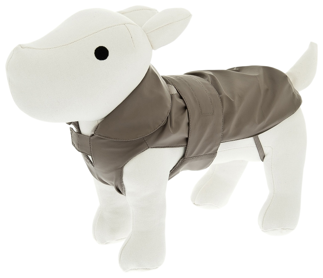 фото Дождевик, плащ для собак ferribiella одежда дабл, унисекс, серый, 24, длина спины 24 см
