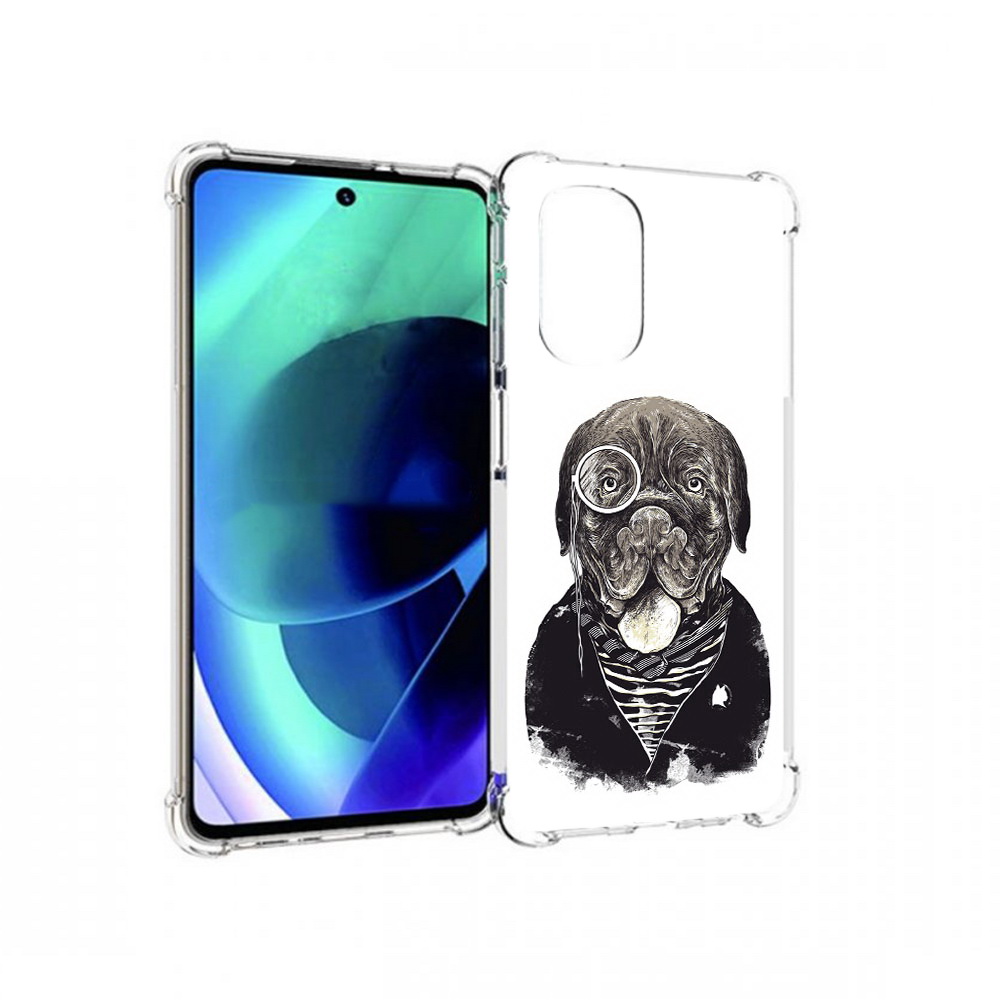 

Чехол MyPads Tocco для Motorola Moto G51 солидный песик (PT227078.365.615), Прозрачный, Tocco