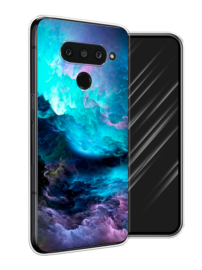 

Чехол Awog на LG V50 ThinQ "Бирюзовое небо", Фиолетовый;черный, 83850-4