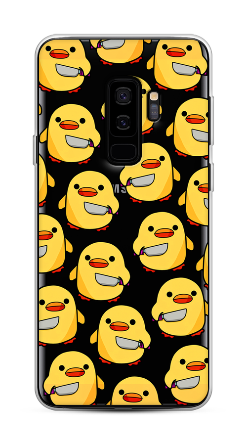 

Чехол на Samsung Galaxy S9 Plus "Утка с ножом", Прозрачный;желтый;оранжевый, 25850-1