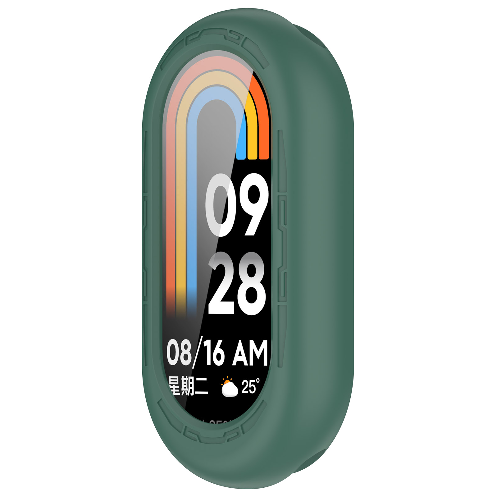 Защитный силиконовый чехол для Xiaomi Mi Band 8, зеленый