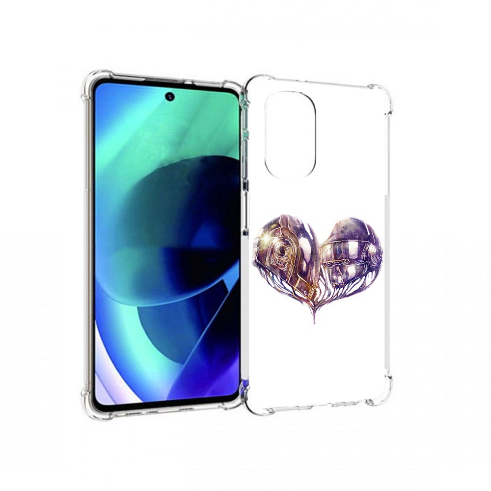 

Чехол MyPads Tocco для Motorola Moto G51 сердце абстракция (PT227078.365.596), Прозрачный, Tocco