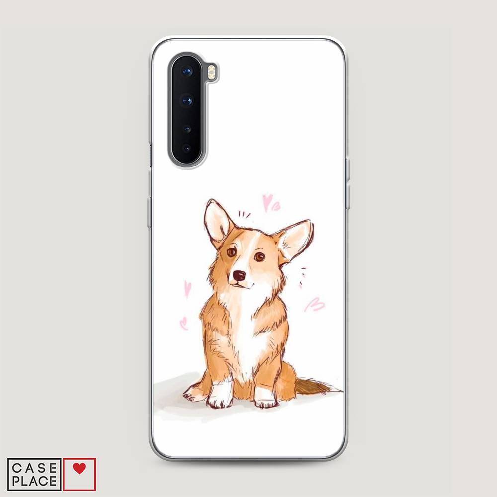 

Чехол Awog на OnePlus Nord / ВанПлас Nord "Корги любовь", Бежевый;белый, 151350-1