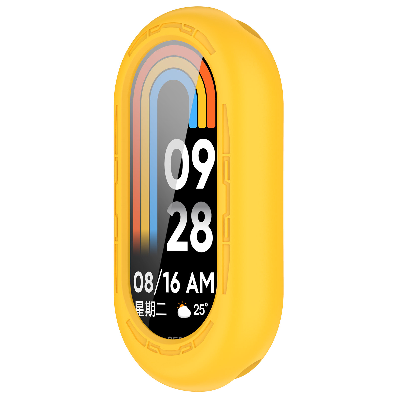 Защитный силиконовый чехол для Xiaomi Mi Band 8, желтый