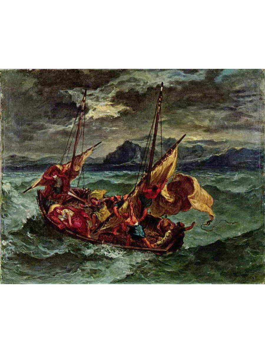 

Постер DRABS A3 Делакруа Эжен 1798 - 1863 Христос на Генисаретском озере