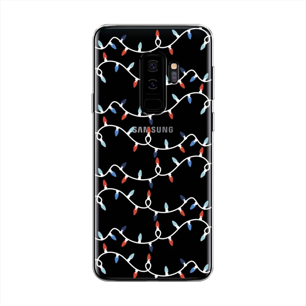 

Чехол на Samsung Galaxy S9 Plus "Разноцветная гирлянда", Белый;красный;синий, 25850-5