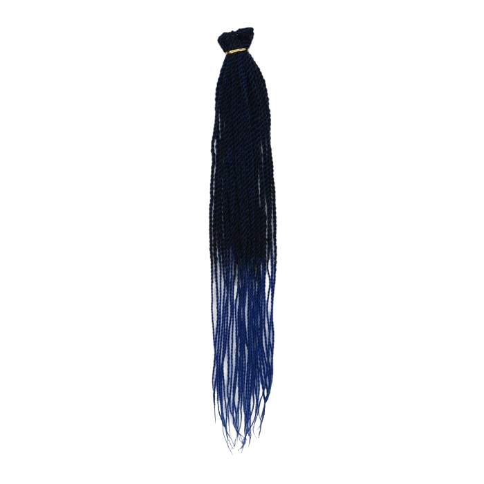 Сенегал твист, 55-60 см, 100 гр (CE), цвет синий/голубой(#Т/Blue) 7364357 igrobeauty тапочки спанбонд открытый мыс голубой синий 25 пар