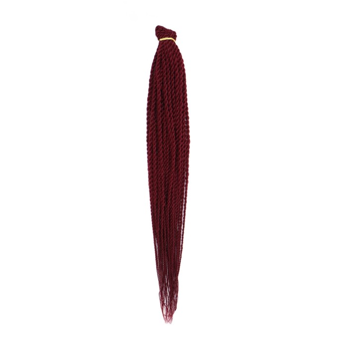Сенегал твист, 55-60 см, 100 гр (CE), цвет бордовый(#BUG) 7364352 косметичка 2 отдела на фермуаре наружный карман бордовый