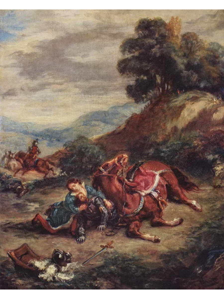 

Постер DRABS A3 Делакруа Эжен 1798 - 1863 Смерть Лараса